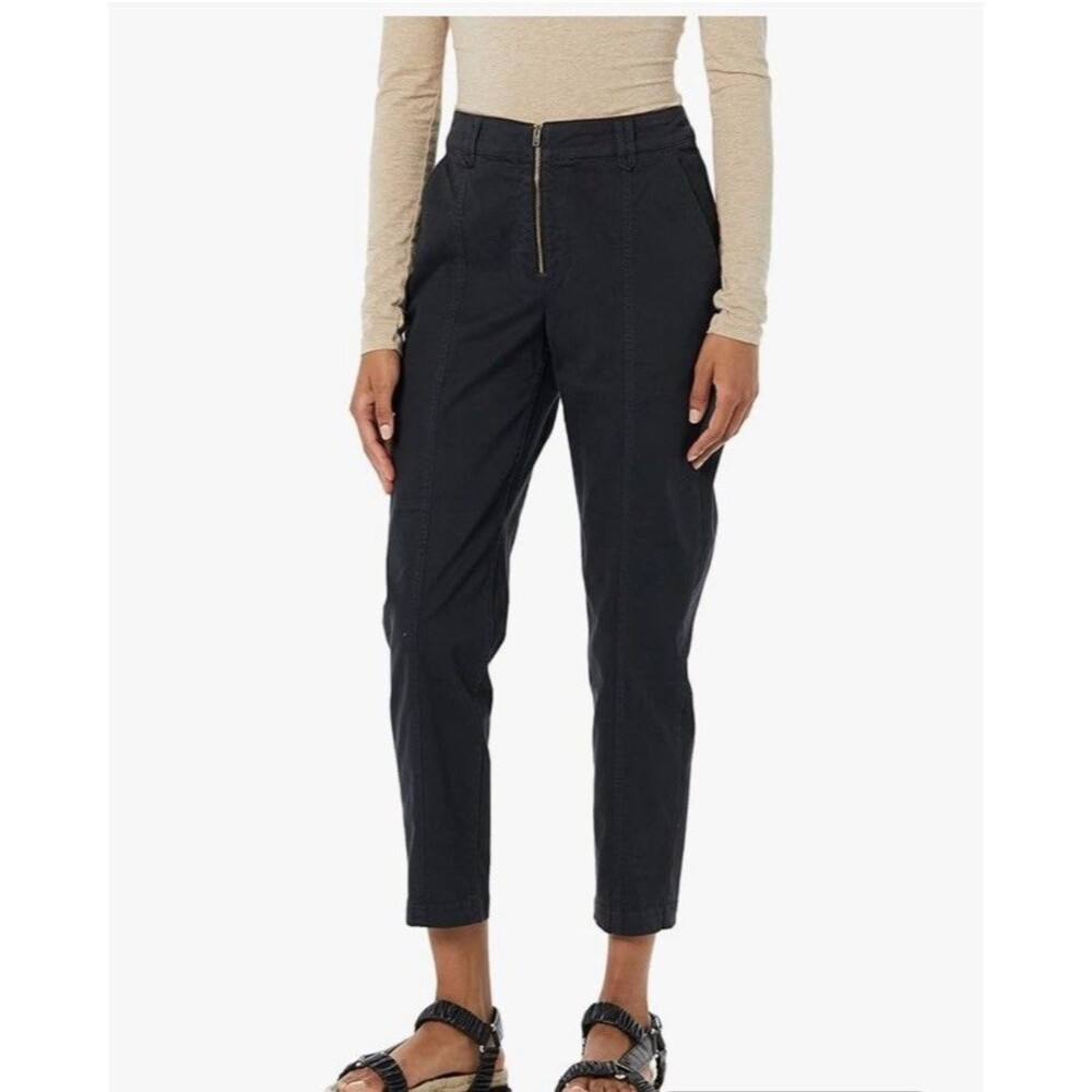 NWT Amazon Pants Womens Sz 6 Black Straight Leg zipper closure